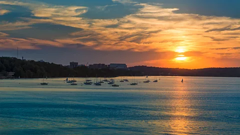 Getty Images In recent years, 16 ancient canoes have been discovered in Lake Mendota (Credit: Getty Images)