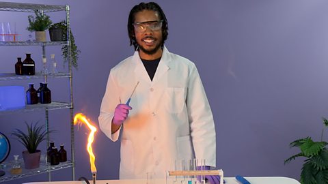 Flame tests for metal ions