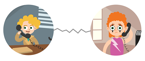 Johnny Strings looking worried with the words would not above and wouldn't below. Dash Marks inspecting with the words could not above and couldn't below.