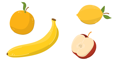 A selection of fruits