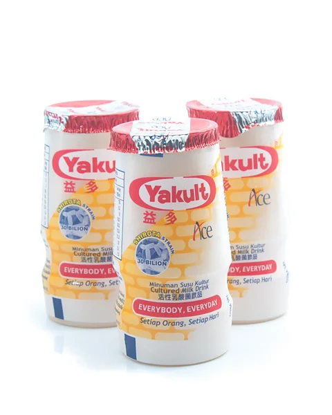 Getty Images The Japanese probiotic drink is made with a strain of beneficial bacteria called Lactobacillus casei Shirota (Credit: Getty Images)