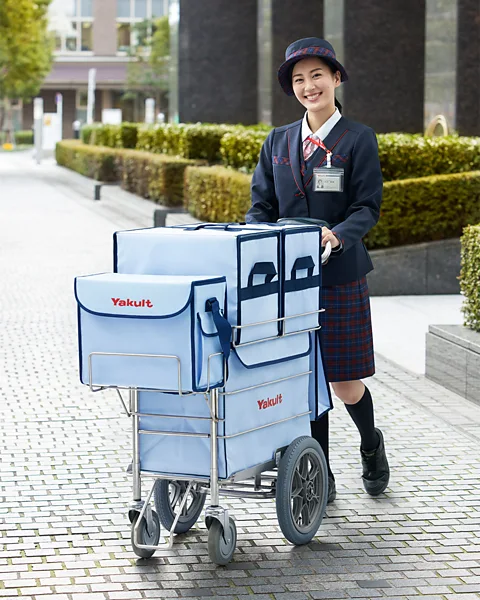 Yakult Honsha Most of the Yakult Ladies are self-employed, allowing them to manage childcare or other responsibilities around work (Credit: Yakult Honsha)