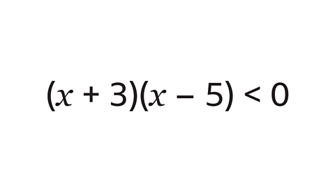 (π₯ + 3)(π₯ β 5) < 0
