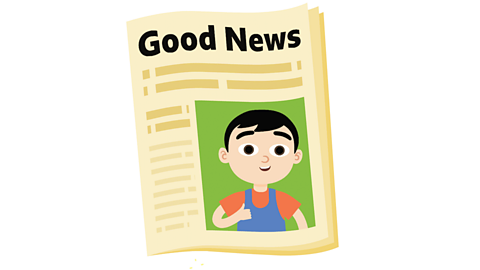 Illustration of a newspaper