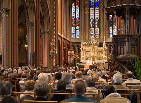 A Catholic church service