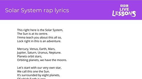 Solar System rap lyrics