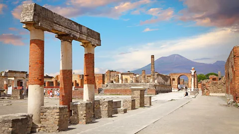 Getty Images Some travellers build their micro-cations around a single goal, such as visiting the ancient ruins of Pompeii (Credit: Getty Images)