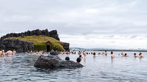 Alamy In Iceland, naturally heated geothermal waters have provided warmth, washing and social gathering places for centuries (Credit: Alamy)