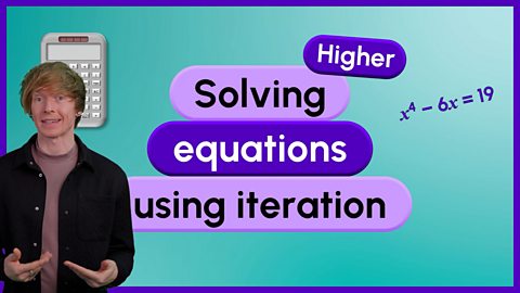 A short introductory clip to Iteration for GCSE Maths from BBC Bitesize.