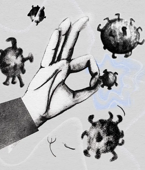 Serenity Strull/ BBC Allergists recommend keeping windows closed, using an air purifier, and wearing sunglasses or a mask when you go outside (Credit: Serenity Strull/ BBC)