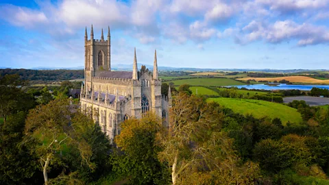 Alamy Down Cathedral in Downpatrick stands beside the site traditionally believed to be the burial place of Saint Patrick (Credit: Alamy)