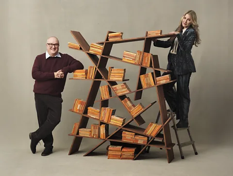 Chris Floyd/ Goalhanger On The Book Club, co-presenters Tabby Syrett and Dominic Sandbrook discuss literary classics and contemporary novels alike (Credit: Chris Floyd/ Goalhanger)