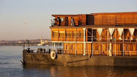 Alamy The Steam Ship Sudan, which inspired Death on the Nile, still sails between Aswan and Luxor (Credit: Alamy)