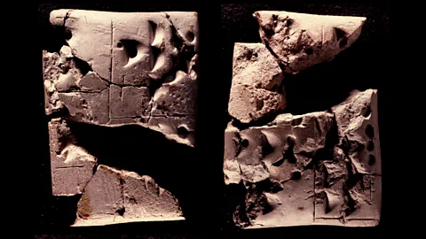 Cuneiform Digital Library Initiative A Sumerian tablet from around 3200BC some of the earliest known mathematical exercises (Credit: Cuneiform Digital Library Initiative)