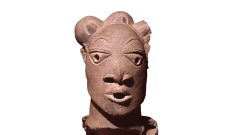 A Nok clay head.