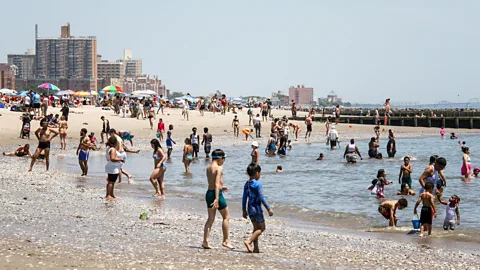 Alamy Brooklyn's Brighton Beach is part swim experience, part cultural immersion (Credit: Alamy)