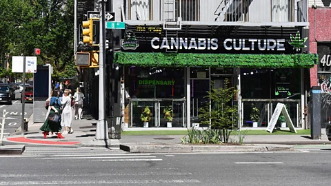 Alamy A cannabis shop which reads "Cannabis Culture" on a New York City street (Credit: Alamy)