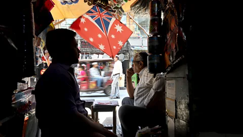 Vijay Pandey Kite sellers Mohammed Khalid and his son Mohammad Ahmed have seen their trade dwindle in Old Delhi (Credit: Vijay Pandey)