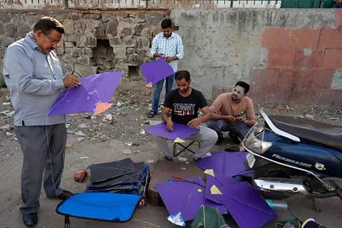 Vijay Pandey For many who still fly and fight kites, it is a celebration of their country's history (Credit: Vijay Pandey)