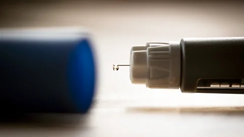 Getty Images Weight-loss drugs that mimic the action of GLP-1 can help people lose weight quickly, but keeping it off in the long term is more challenging (Credit: Getty Images)