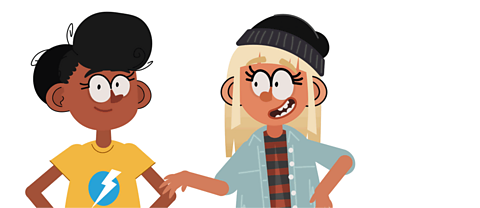 A girl throws her hands in the air.