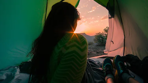 Getty Images One study found that people's circadian clock shifted two hours earlier following the camping trip (Credit: Getty Images)