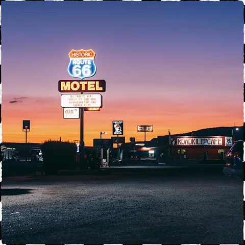 Johnny Kompar Seligman now trades on the neon-lit nostalgia that Angel Delgadillo helped revive (Credit: Johnny Kompar)