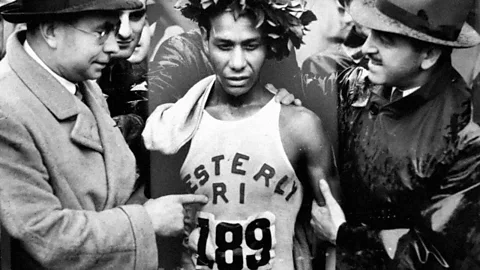 BAA Brown's victory was one of the biggest upsets in Boston Marathon history (Credit: BAA)