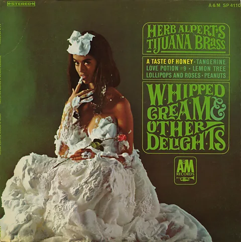 A&M/ Alamy Alpert's album Whipped Cream & Other Delights featured model Dolores Erickson seemingly wearing nothing but a dress made of cream (Credit: A&M/ Alamy)