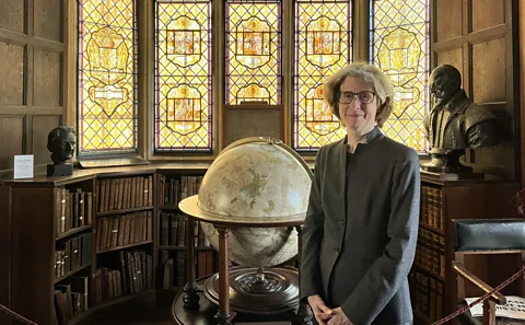 Courtesy of the Warden and Fellows of Merton College Oxford Dr Julia Walworth is Merton College's librarian (Credit: Courtesy of the Warden and Fellows of Merton College Oxford)