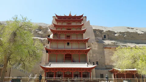 Alamy The secret chamber in the Dunhuang Library Cave in China was filled with manuscripts and sealed around the 11th Century (Credit: Alamy)