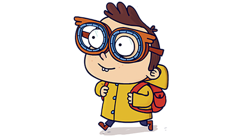 Fred wearing his magic glasses.