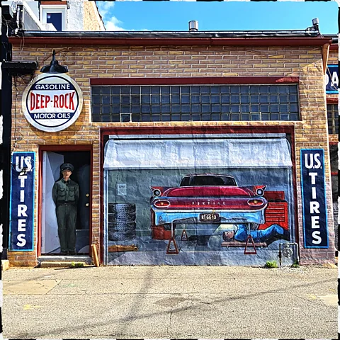 Demi Perera Filling stations can be easily found on main roads, but finding EV chargers often requires taking a detour (Credit: Demi Perera)