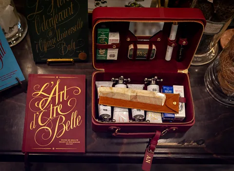 Hervé Lassïnce / BBC You can shop for fragrances as well as personalised, vintage-style vanity kits at Officine Universelle Buly (Credit: Hervé Lassïnce / BBC