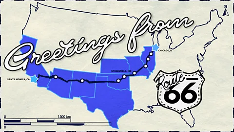 Serenity Strull/ BBC Though Route 66 ran between Chicago and Santa Monica, Springfield, Missouri is known (Credit: Serenity Strull/ BBC)