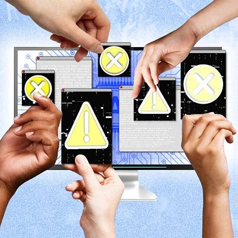 Serenity Strull/ BBC/ Getty Images AI companies say their technology could end the world. They also want you to buy it (Credit: Serenity Strull/ BBC/ Getty Images)