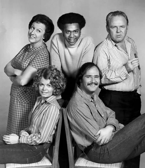 Alamy All in the Family was a popular 1970s sitcom that joked about the divide between old and young (Credit: Alamy)