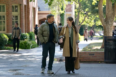 HBO Max In Rooster, Steve Carell is the well-meaning but clueless Gen-Xer Greg Russo, and Charly Clive plays his daughter (Credit: HBO Max)