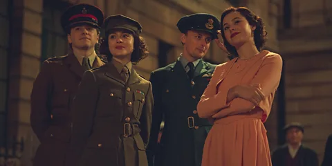 Netflix The princesses' night out was dramatised in season six of The Crown (Credit: Netflix)