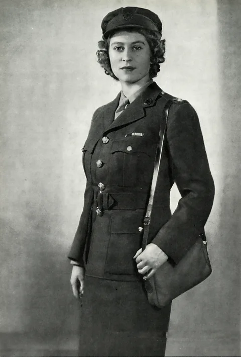 Getty Images In World War Two, Queen Elizabeth II – or Second Subaltern Elizabeth Windsor – was in the Auxiliary Territorial Service (ATS) (Credit: Getty Images)