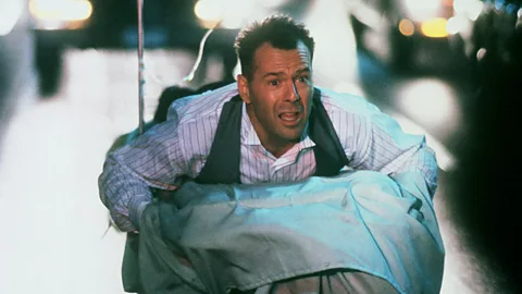 Alamy Bruce Willis on a motorcycle in Hudson Hawk (Credit: Alamy)
