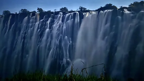 Sarah Steger The dense spray rising from Victoria Falls creates the precise conditions needed for the rare moonbow phenomenon (Credit: Sarah Steger)