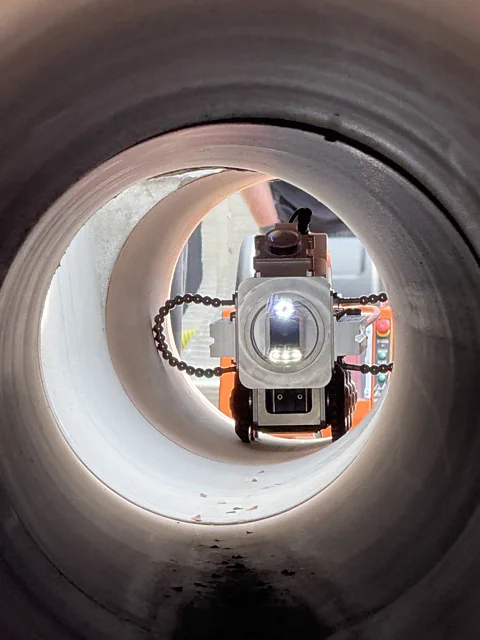 Pipeon project Robots equipped with an array of sensors can detect the early signs of a fat blockage and perhaps even autonomously clear them (Credit: Pipeon project)