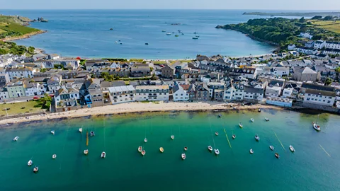 Getty Images Just 45km off the coast of Cornwall, the Isles of Scilly are known for having some of the mildest weather in the UK (Credit: Getty Images)