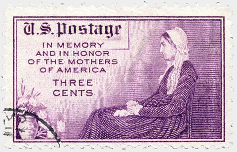 Alamy In 1934 a US postage stamp was issued featuring a version of Whistler's Mother (Credit: Alamy)