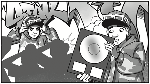 Various scenes of Rap Kid