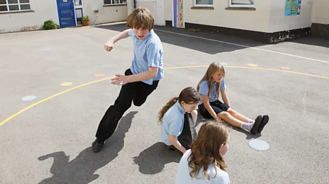 Getty Images When children feel more confident about exercise, it also boosts their wellbeing, a UK study suggests (Credit: Getty Images)
