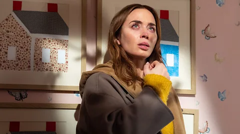 Universal Pictures Emily Blunt in a child's bedroom in Disclosure Day (Credit: Universal Pictures)