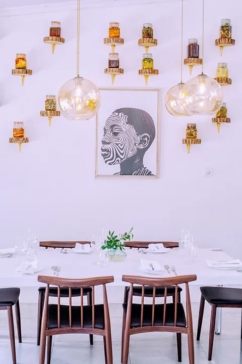 Courtesy of Sungani Restaurant Phiri's multi-course tasting menu unfolds within his own home (Credit: Courtesy of Sungani Restaurant)