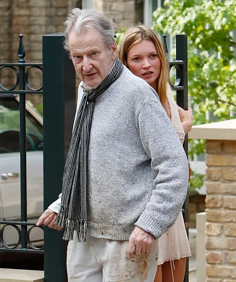 Getty Images Lucian Freud and Kate Moss together in 2003 – tabloid press speculated about the nature of their relationship (Credit: Getty Images)